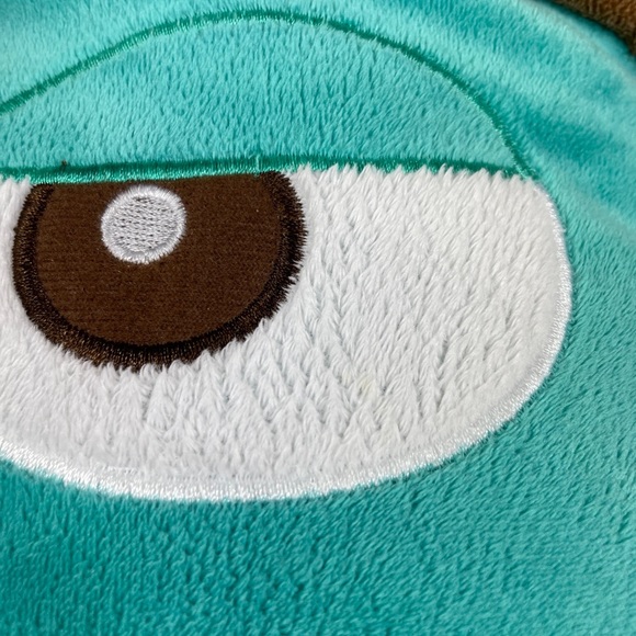 Disney Store 14"x11"x5" Perry the Platypus Plush Pillow - Agent P - Picture 6 of 6